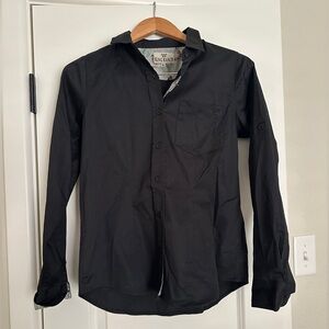 King Ranch Black Button-Up Shirt Quail Detail